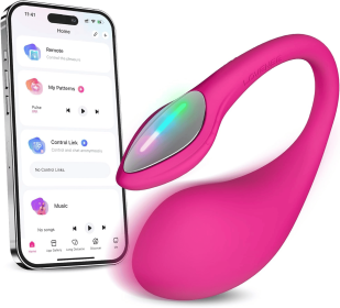 LOVENSE Lush 4 Remote Control G-spot Vibrator, Wearable Long Distance Adult Sex Toys & Games with LED Light