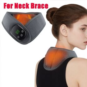 Electric Wrist Brace with Adjustable Hot Compress Vibration Massage Ankle Guard Band Carpal Tunnel Hand Foot Protection Tool (Color: For Neck Massager)