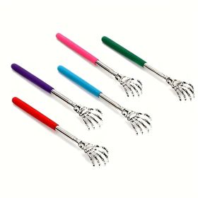 Telescopic Back Scratcher for Easy Back Massaging and Rel (Color: Random Color - 5pcs, Type: Massager)